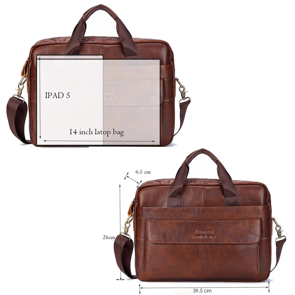 Elegante Reisetasche aus echtem Leder