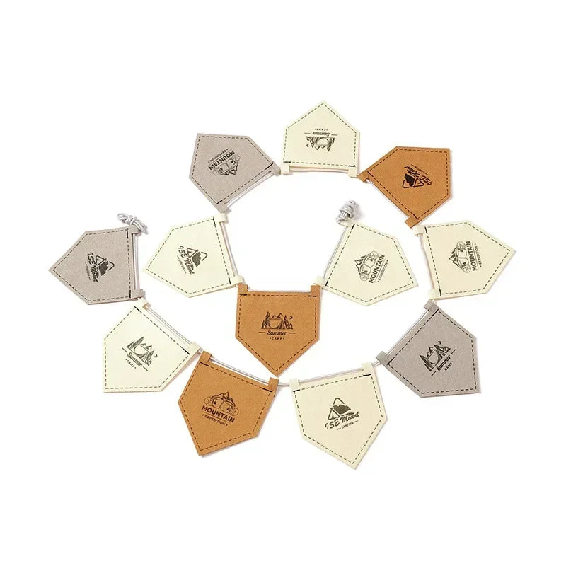Bunte Outdoor-Dekoflaggen Set