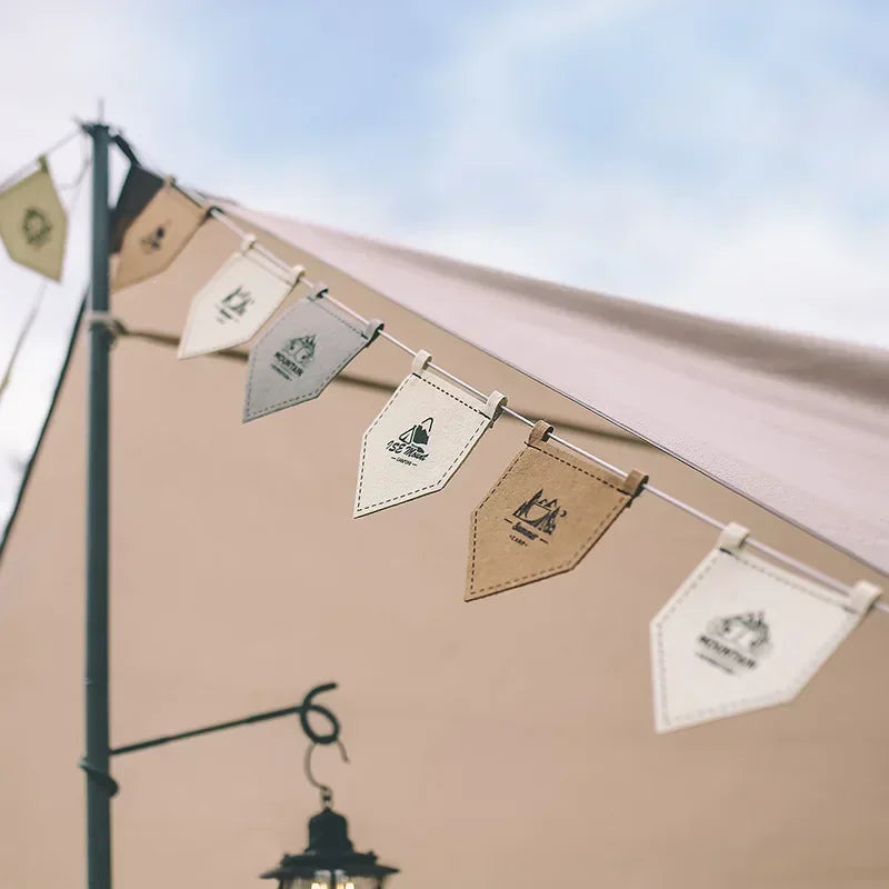 Bunte Outdoor-Dekoflaggen Set
