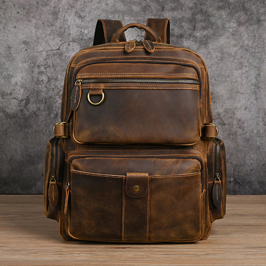 Outdoor Laptop-Rucksack Leder