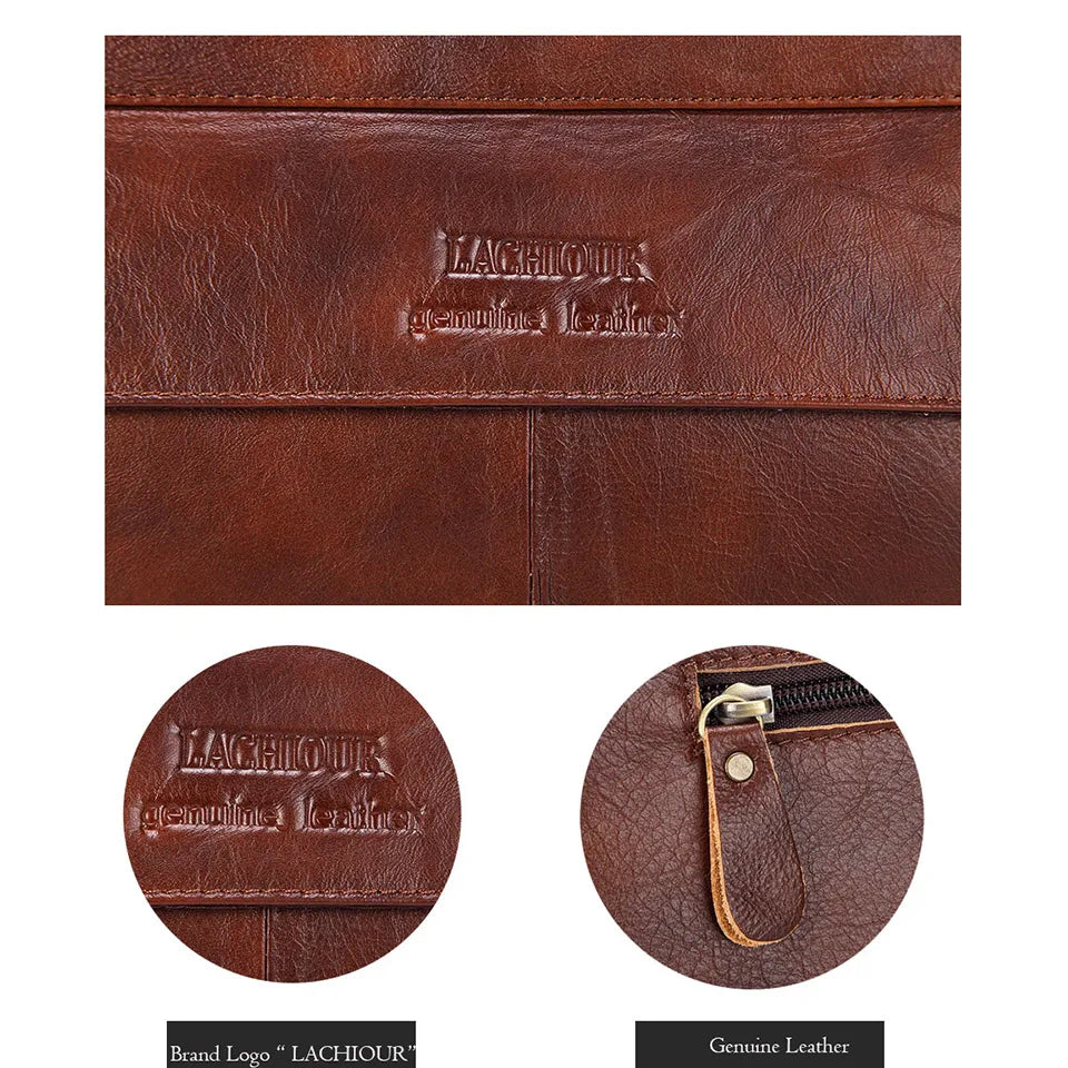 Elegante Reisetasche aus echtem Leder