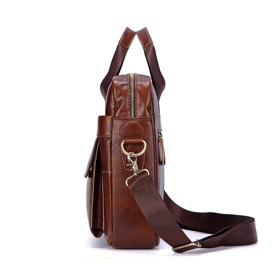 Elegante Reisetasche aus echtem Leder