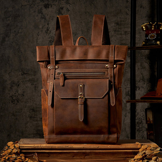 Crazy Horse Leder-Rucksack