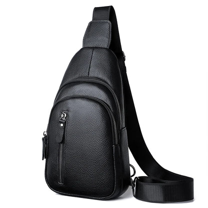 Herren Leder-Brusttasche Echtleder
