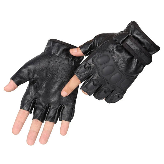 ArmorGrip Leder-Radhandschuhe mit Knöchelschutz